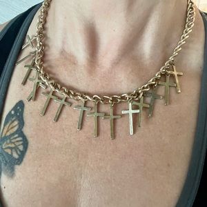 Necklace with 15 Crosses